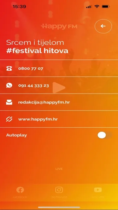 Zrzuty ekranu Happy FM