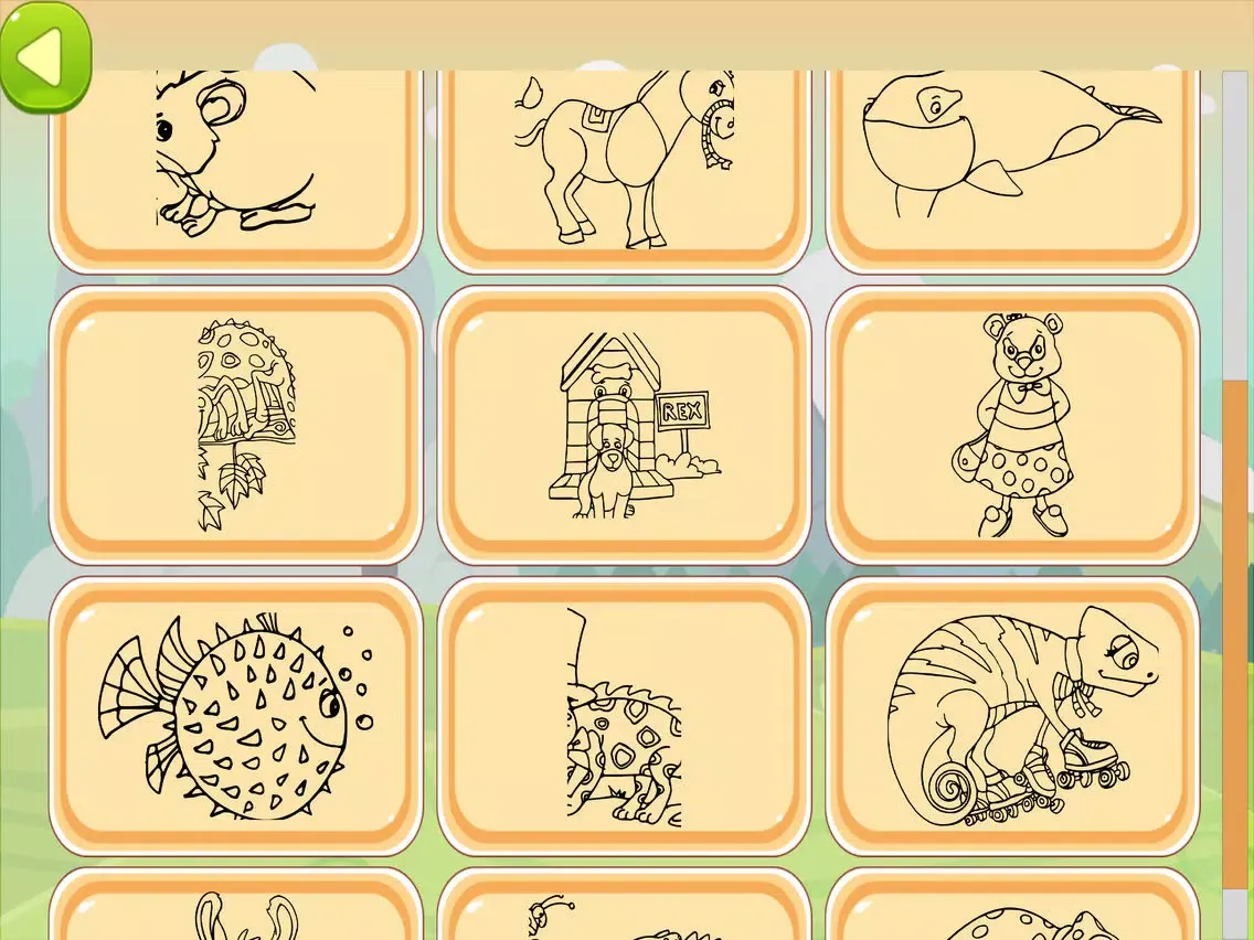 Capturas de tela do Chameleon Coloring Book iPad 