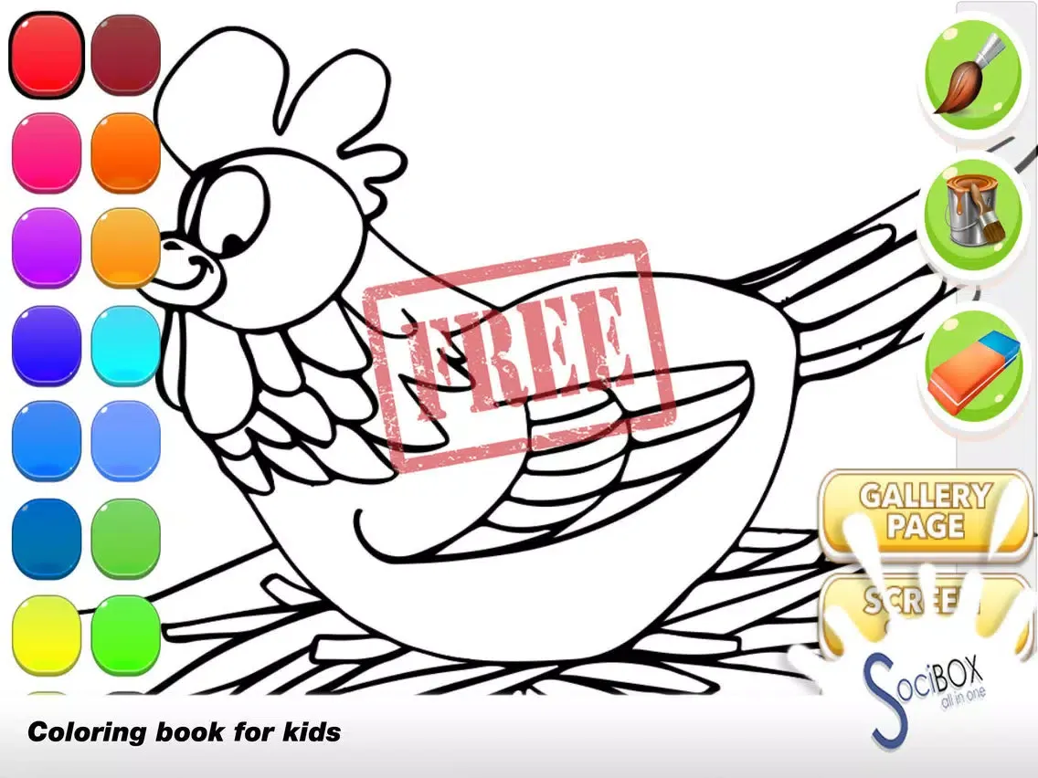 Cock Coloring Book iPad  Ekran Görüntüleri