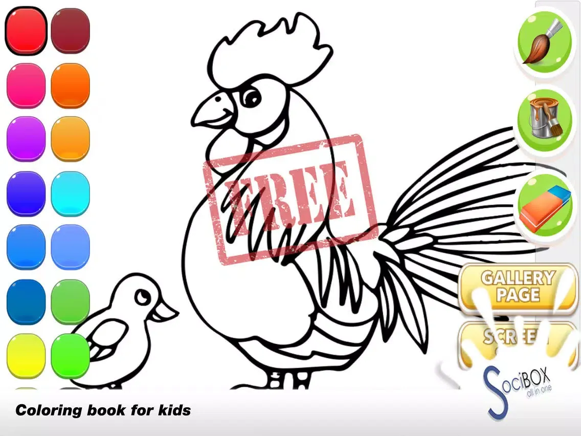 Cock Coloring Book iPad  Ekran Görüntüleri