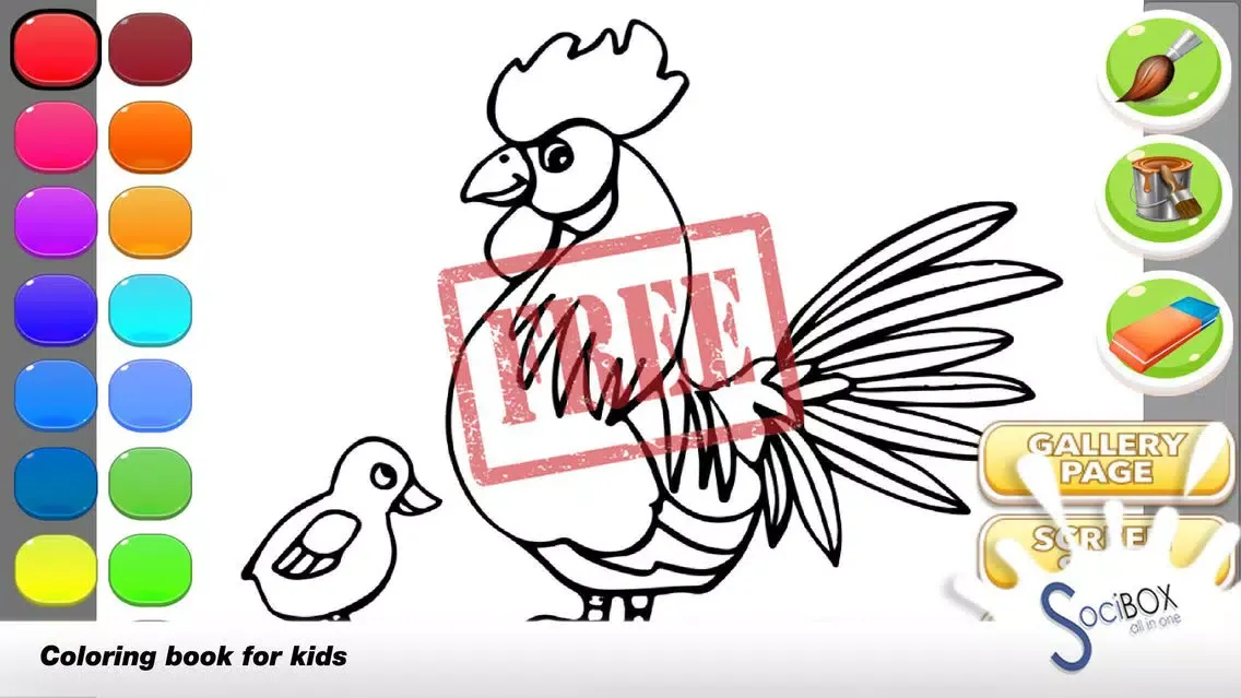 Cock Coloring Book Ekran Görüntüleri