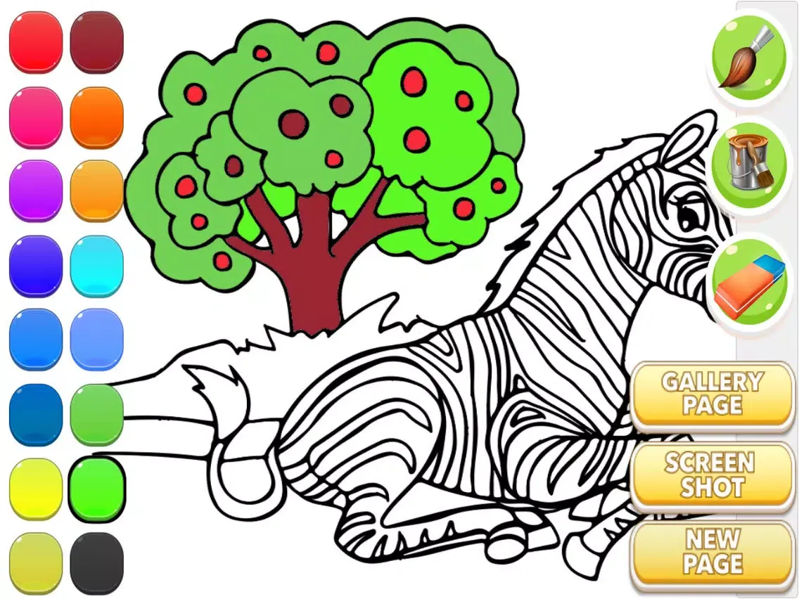 Horse Coloring Book iPad  Screenshots