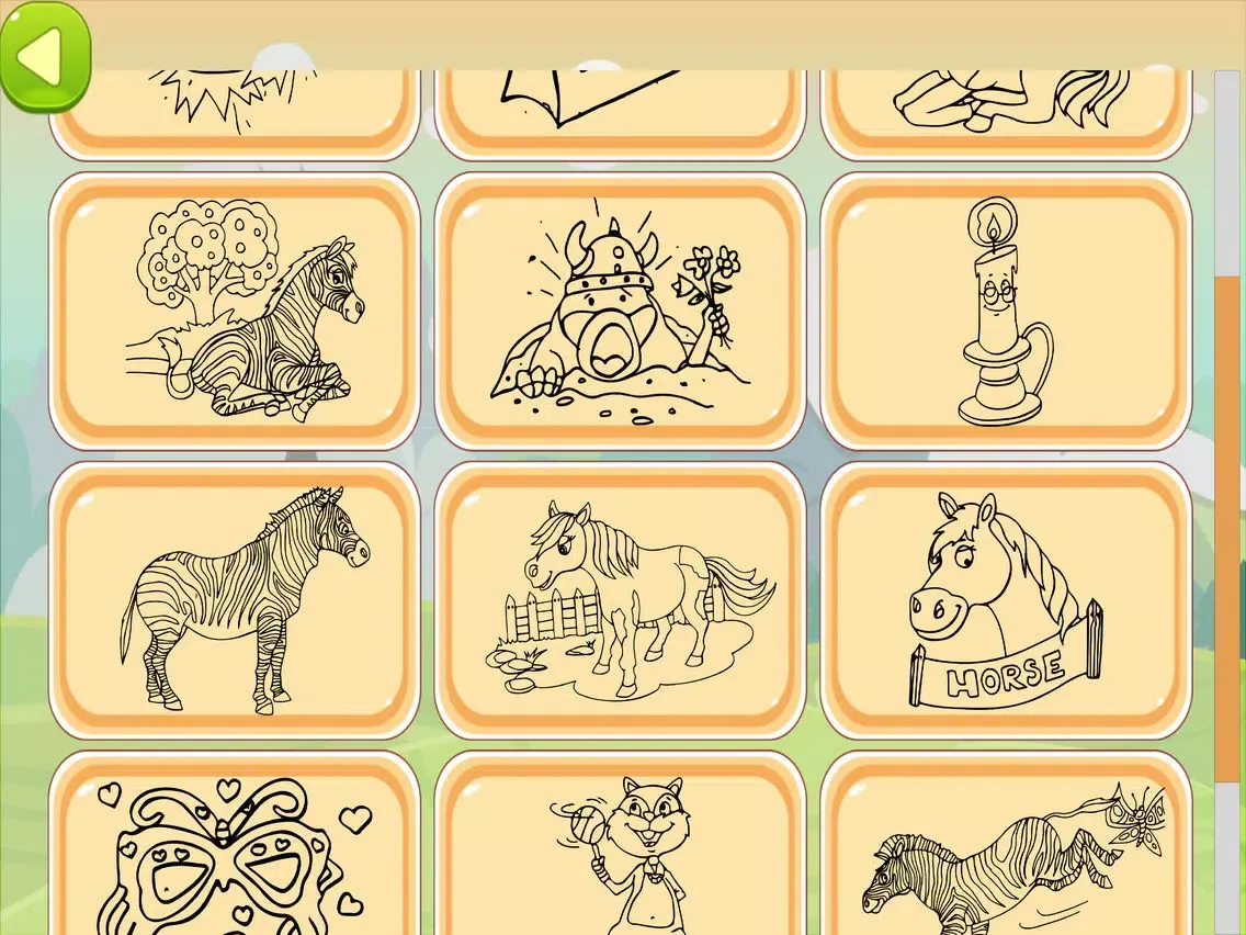 Horse Coloring Book iPad  Screenshots