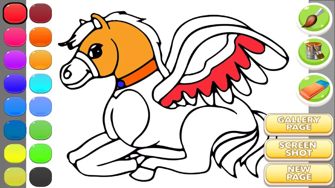 Horse Coloring Book Screenshots
