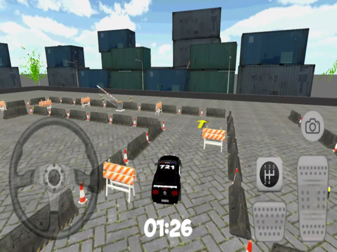 Ảnh chụp màn hình của Police Car Parking Free 3D iPad 