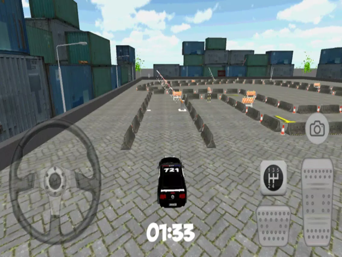 Ảnh chụp màn hình của Police Car Parking Free 3D iPad 