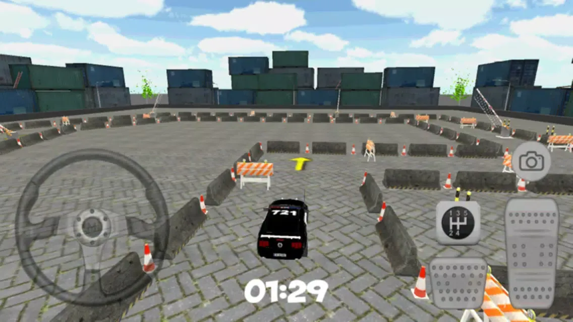 Ảnh chụp màn hình của Police Car Parking Free 3D