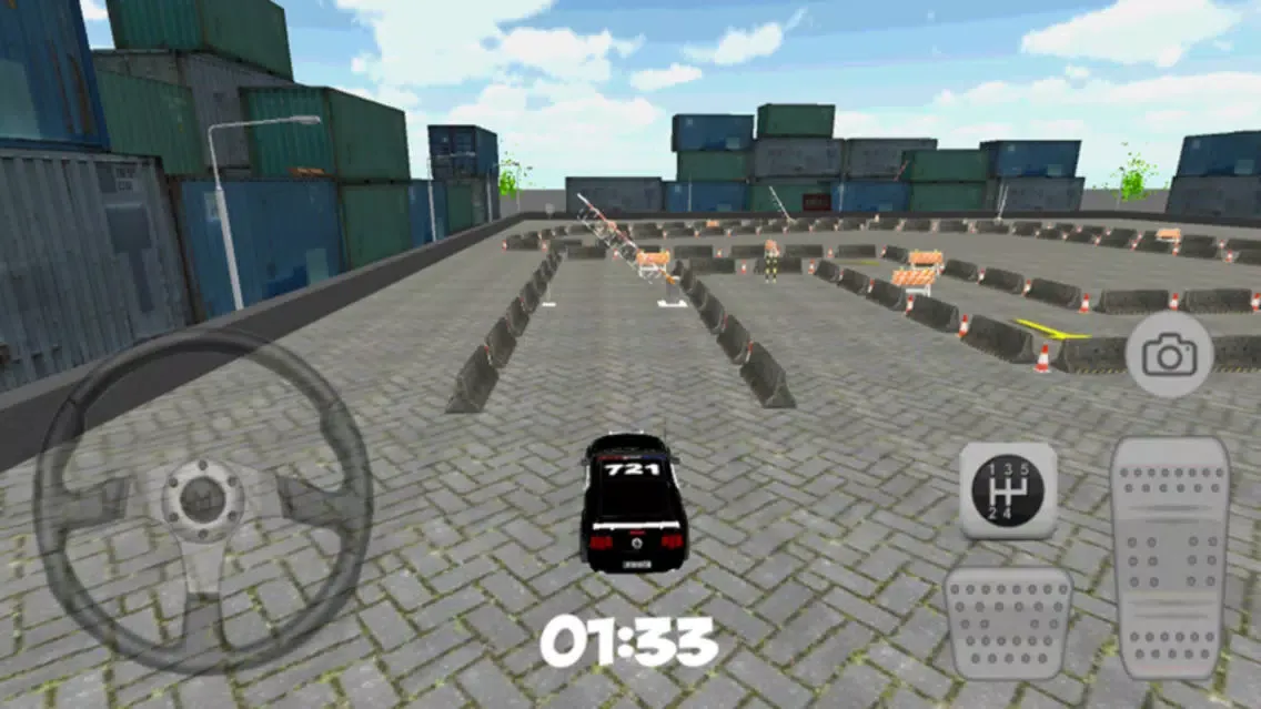 Ảnh chụp màn hình của Police Car Parking Free 3D