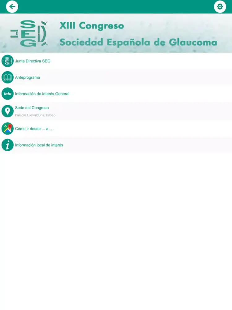 13 Congreso SEG iPad  Screenshots