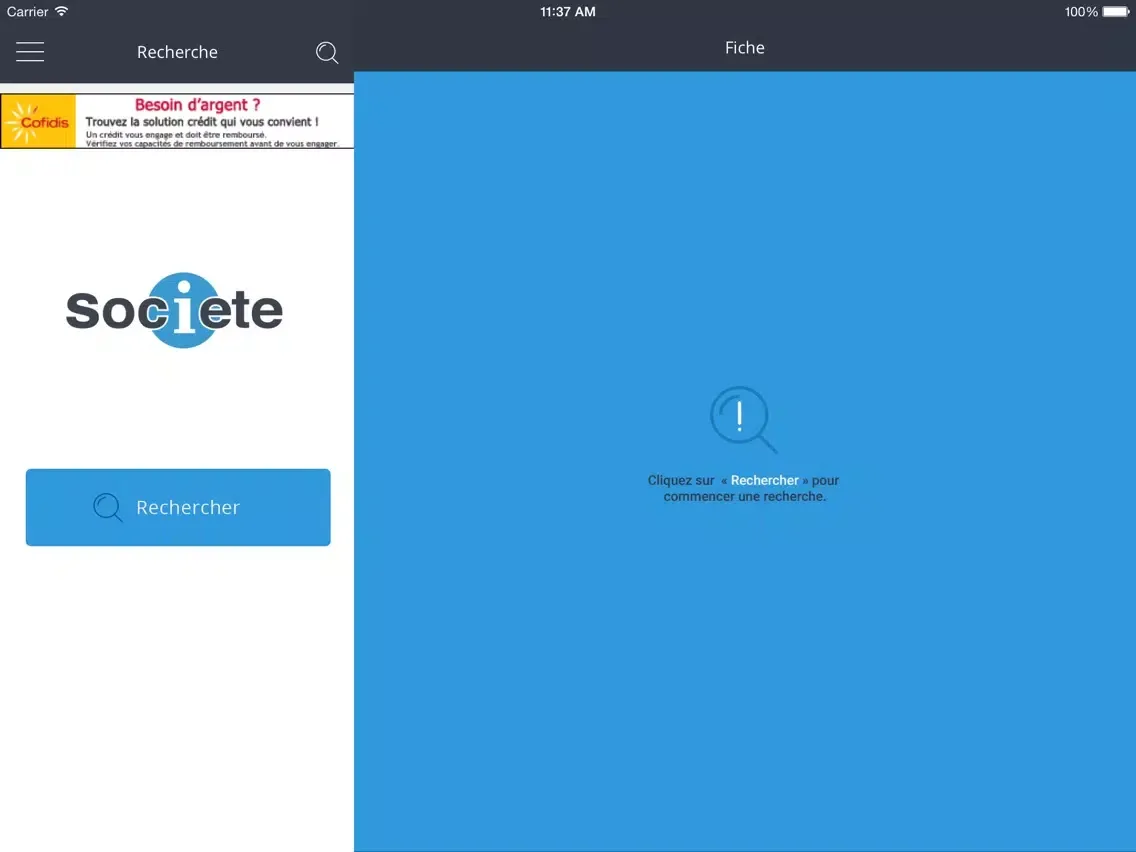 Societe.com iPad  स्क्रीनशॉट