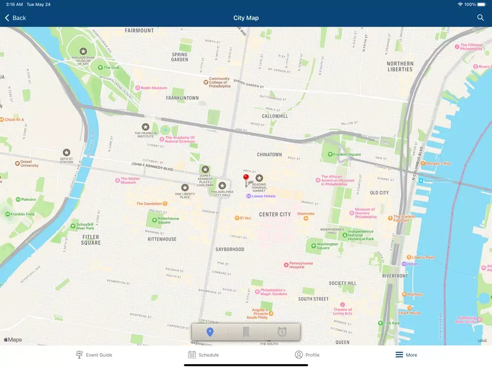 Zrzuty ekranu SOA Events iPad 