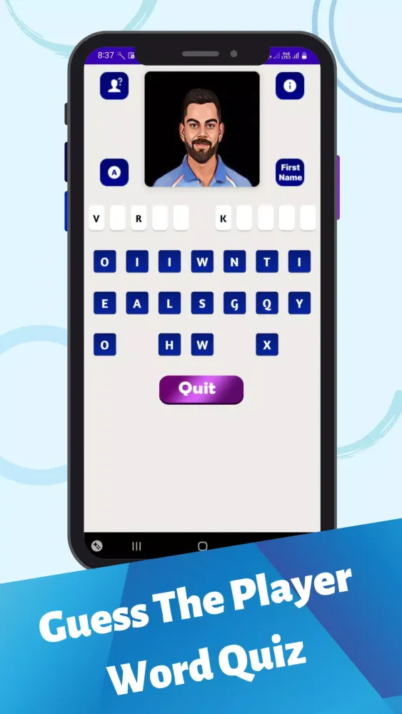 Screenshot di Cricket Quiz Game