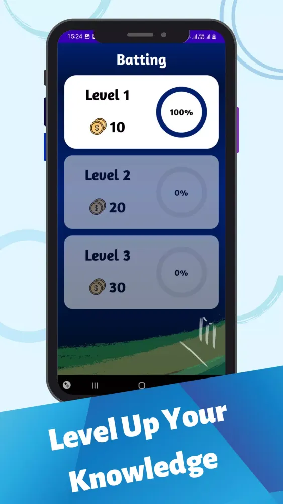 Screenshot di Cricket Quiz Game