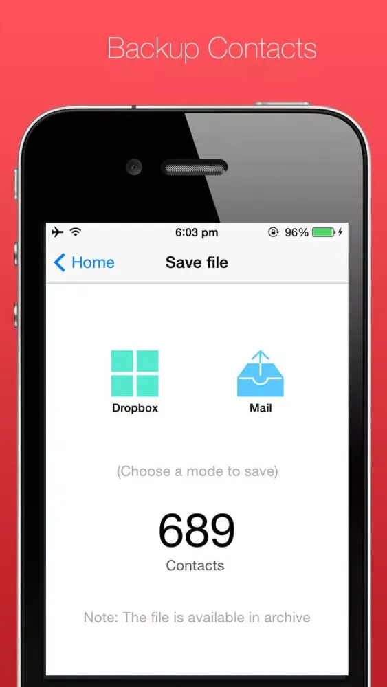 ContactBox: Group mail/sms, merge/delete contacts and backup contacts:应用截图