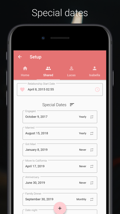 Ảnh chụp màn hình của Coupled - Relationship Tracker