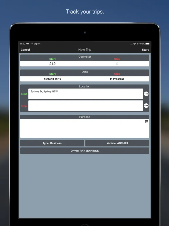 تصاویر Travel Logs - Vehicle Logbook iPad 