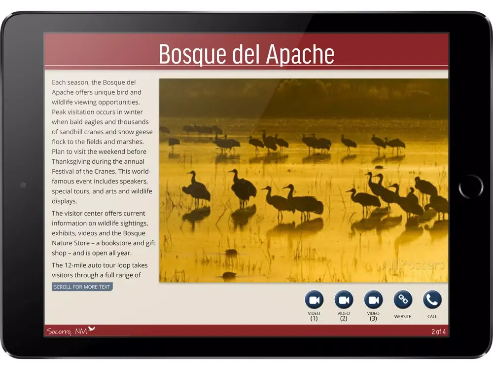 Ảnh chụp màn hình của Socorro, New Mexico iPad 