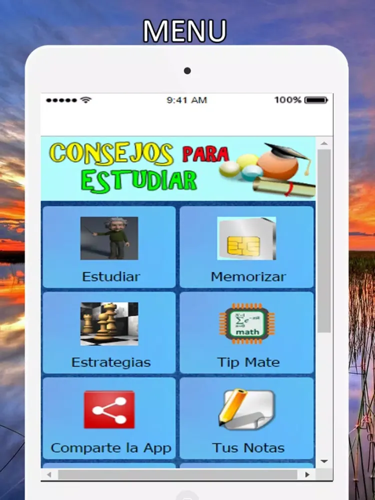 تصاویر Consejos para Estudiar - Como Estudio iPad 