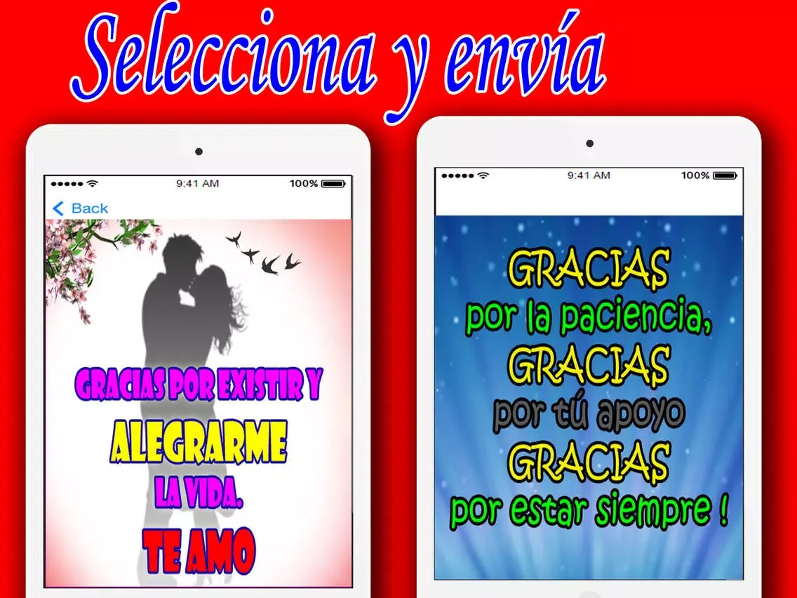 Ảnh chụp màn hình của Frases de Agradecimiento iPad 