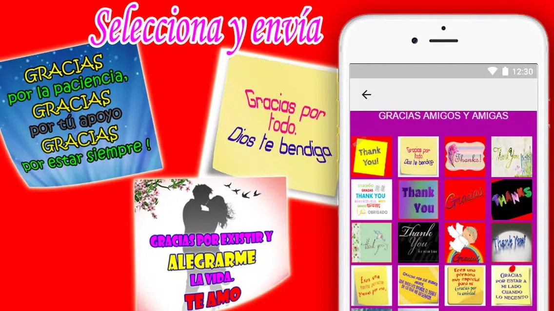 Ảnh chụp màn hình của Frases de Agradecimiento