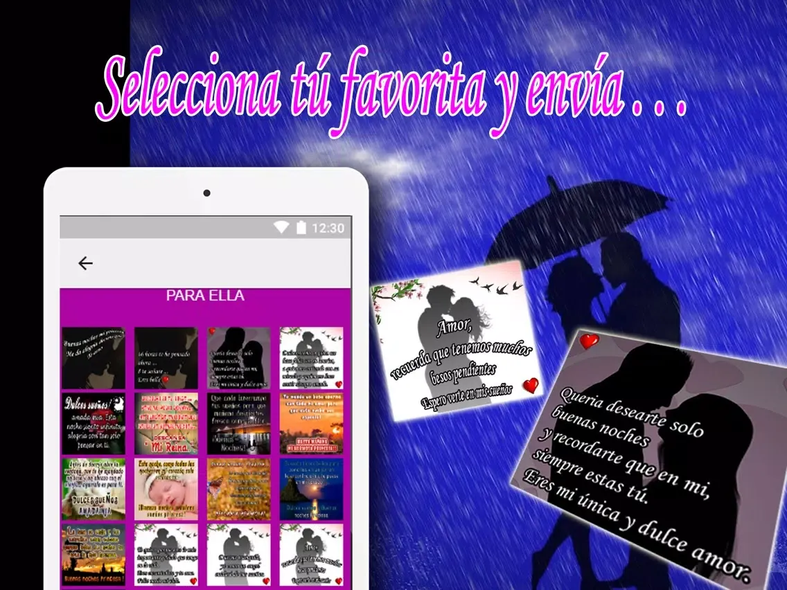 صور Frases de Buenas Noches de Amor iPad 