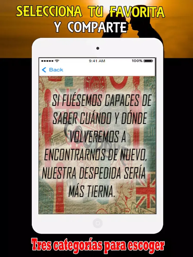 Frases de Despedida con Imagenes iPad 应用截图