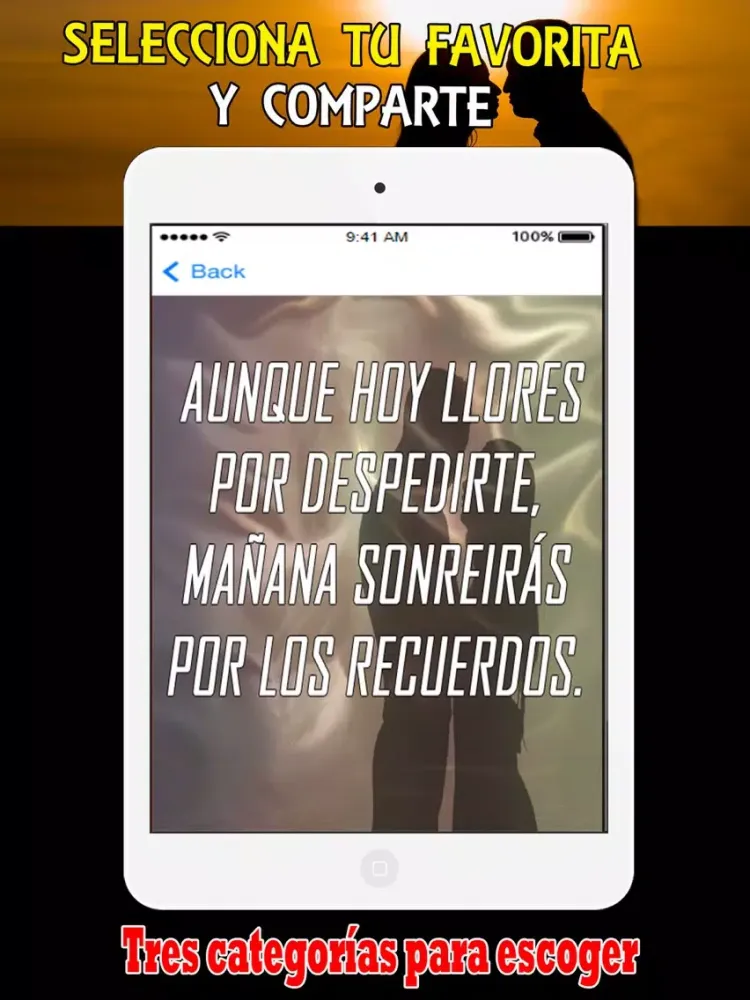 Frases de Despedida con Imagenes iPad 应用截图