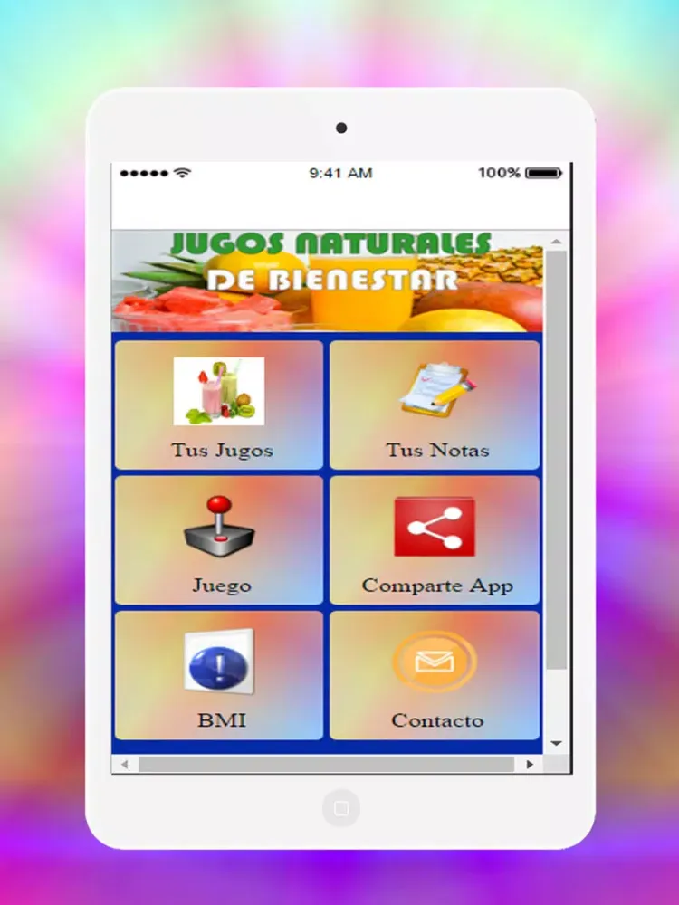 Jugos Naturales - Licuados y Batidos iPad  Ekran Görüntüleri