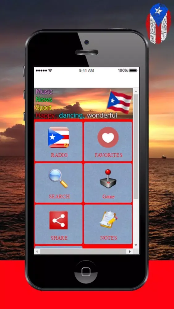 Capturas de tela do Puerto Rico Radio Music