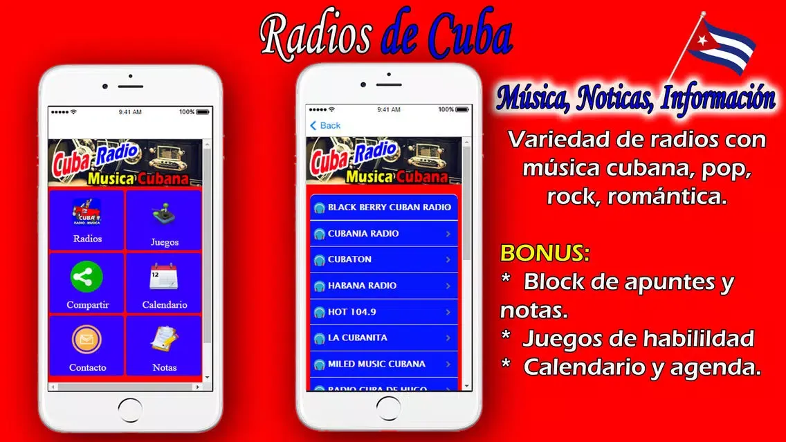Tangkapan skrin Radios de Cuba
