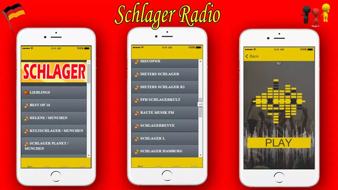 Zrzuty ekranu Schlager Radio Music