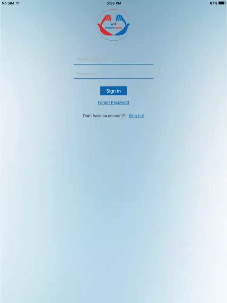 Maruti Care iPad  Ekran Görüntüleri