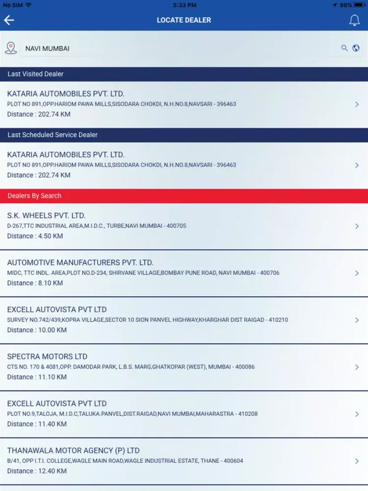 Maruti Care iPad  Ekran Görüntüleri
