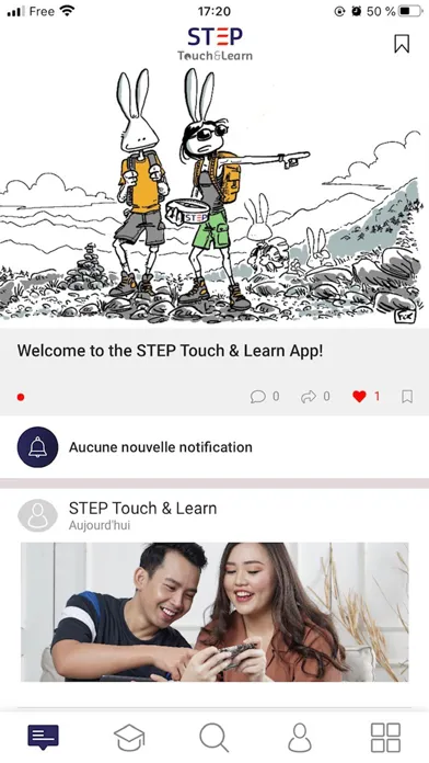 ภาพหน้าจอของ STEP Touch&Learn