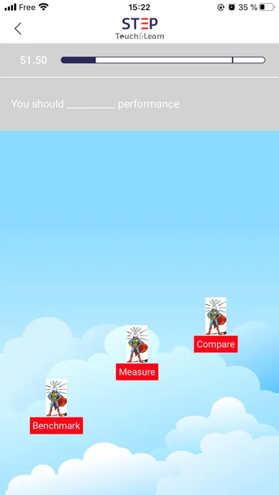 ภาพหน้าจอของ STEP Touch&Learn