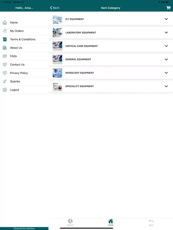 Zrzuty ekranu Sodexo HTM iPad 