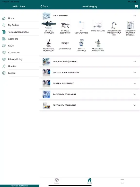 Zrzuty ekranu Sodexo HTM iPad 