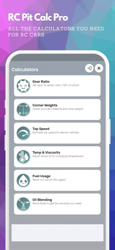 RC Pit Calc Pro Screenshots