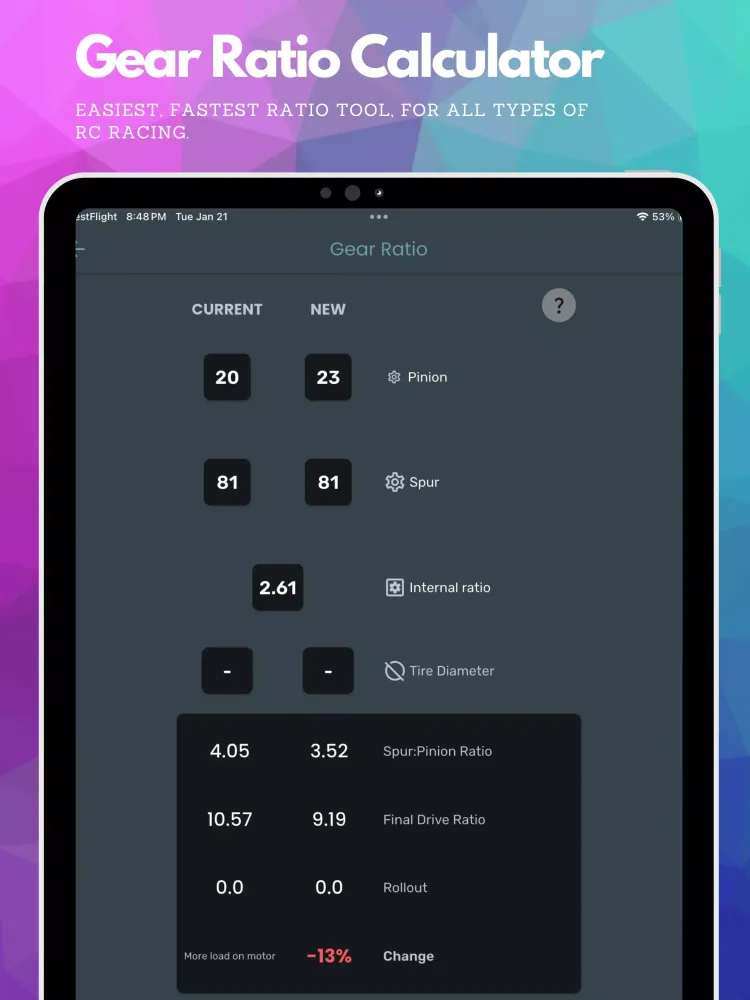 RC Pit Calc Pro Screenshots