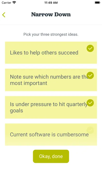 Ảnh chụp màn hình của Persona Genius