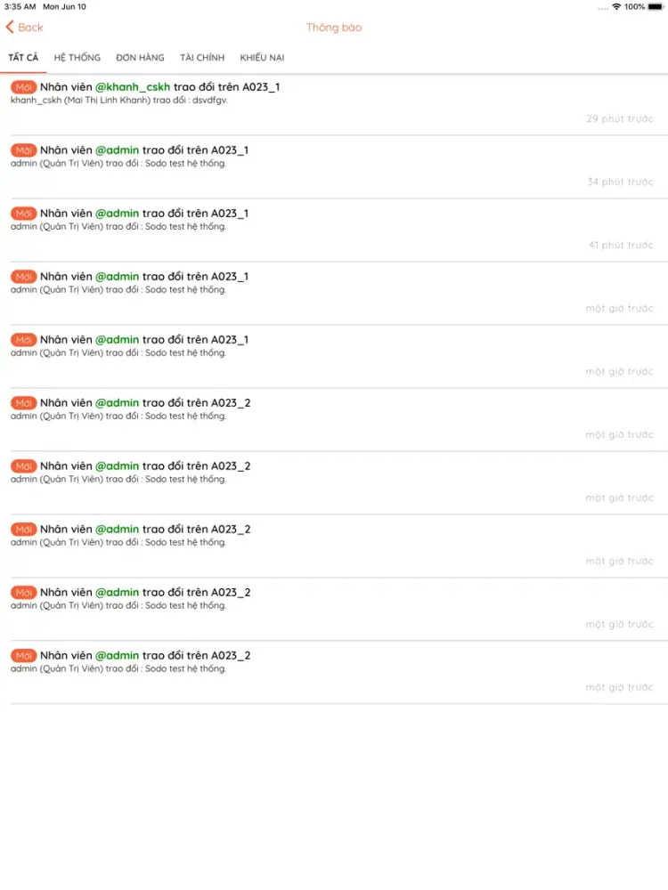 Cóc Tía ORDER iPad  Screenshots