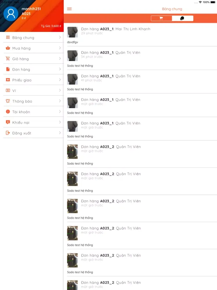 Cóc Tía ORDER iPad  Screenshots