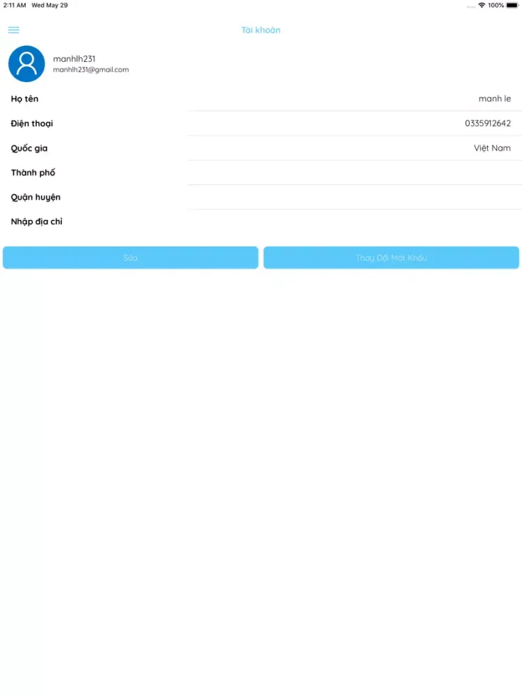 Capturas de pantalla de Thanh Long Order iPad 