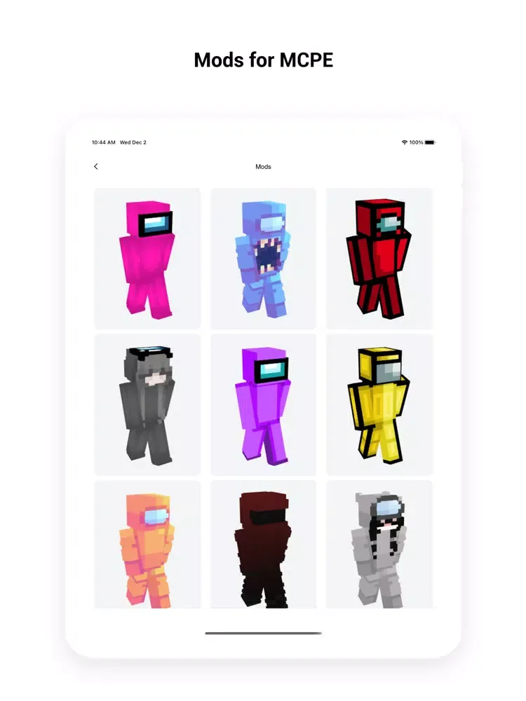 Ảnh chụp màn hình của Among Us Mod - Skin Maker Kit iPad 