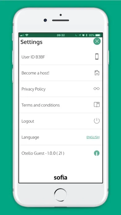 Tangkapan layar Otello Guest