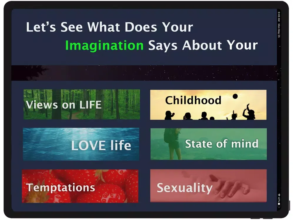 Personality Tests iPad  Screenshots