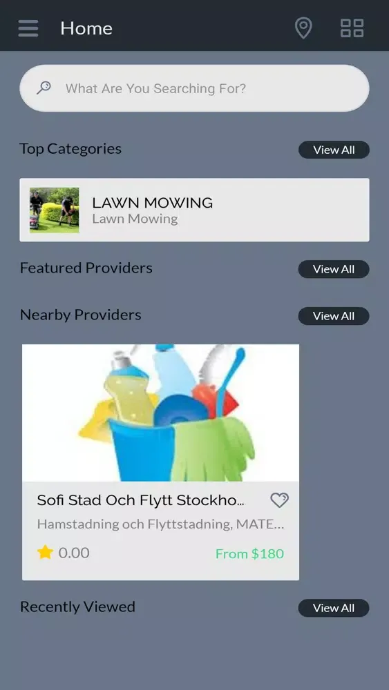 Zrzuty ekranu Sofi User