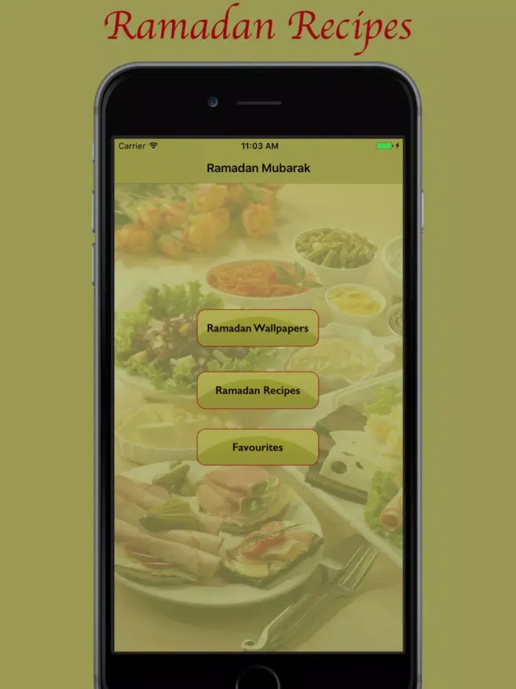 Ramadan Recipe and Ramazan wallpapers iPad  স্ক্রিনশট