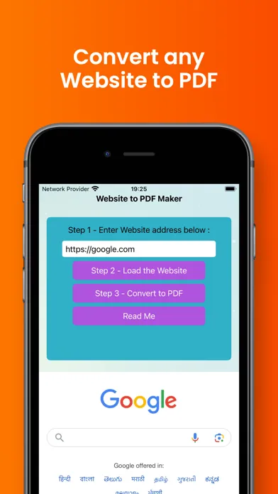 Website to PDF Maker 스크린샷