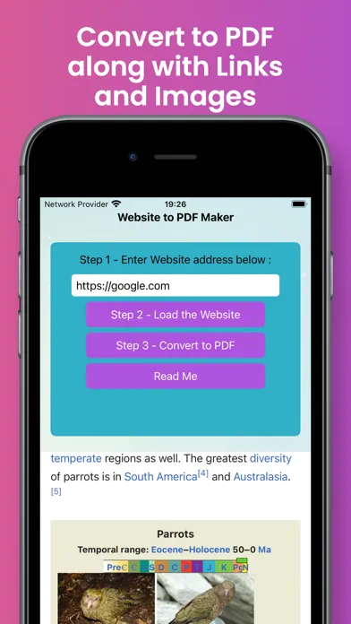 Website to PDF Maker 스크린샷